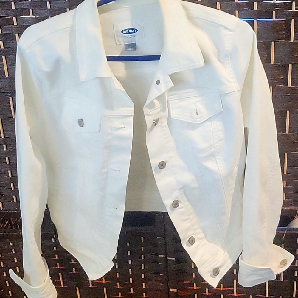 White denim jacket